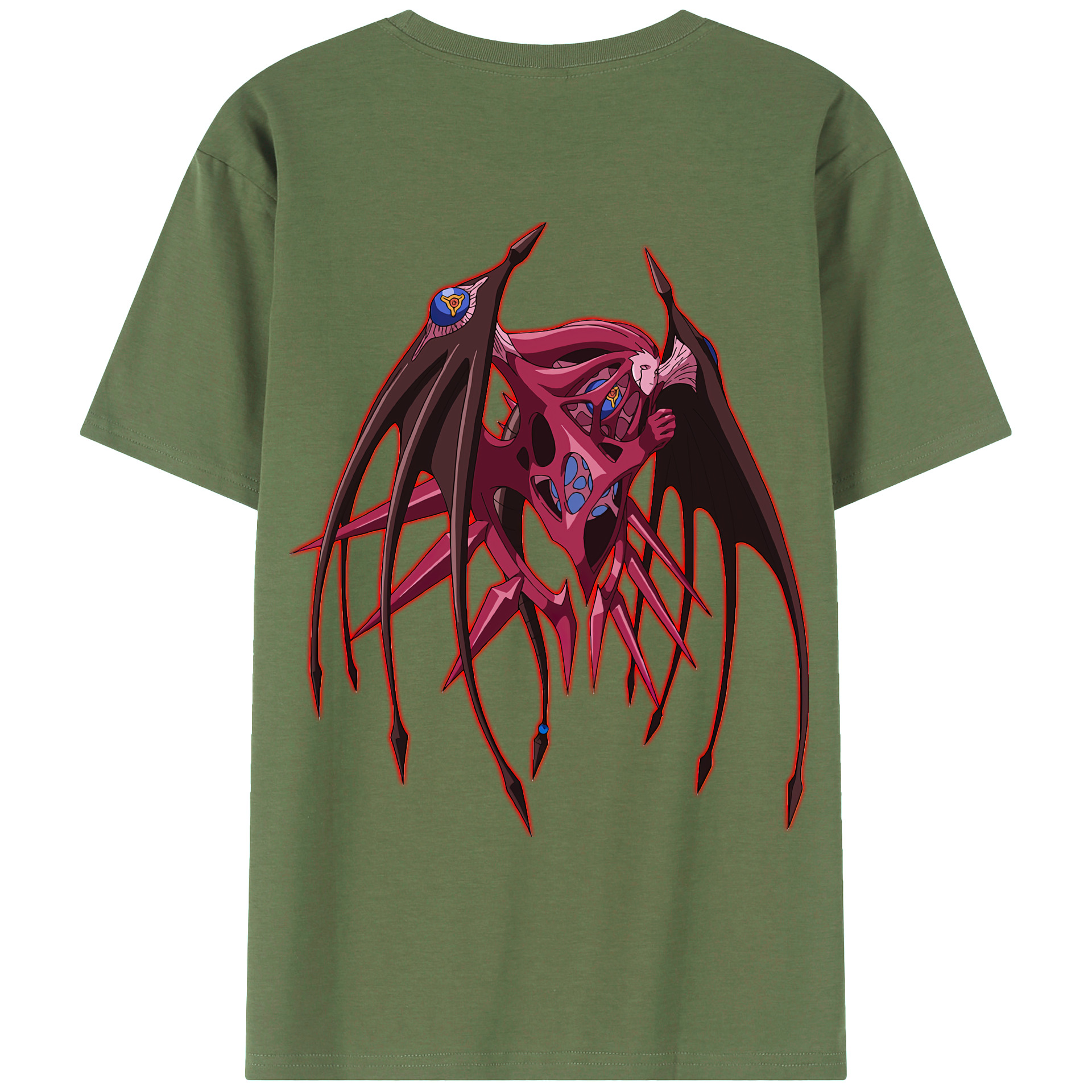 （画像用） 遊☆戯☆王 Yu-Gi-Oh! 綿100％ メンズ半袖Tシャツ（バックプリント） 通気性